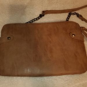 Brown cross body bag